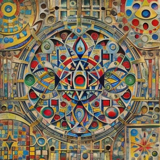 Abstract Expressionist Painting in Pousette-Dart Style