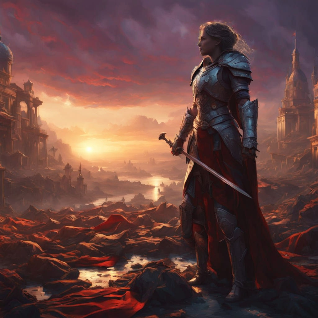 Epic Dark Fantasy Maiden Conquers Brutal Battlefield