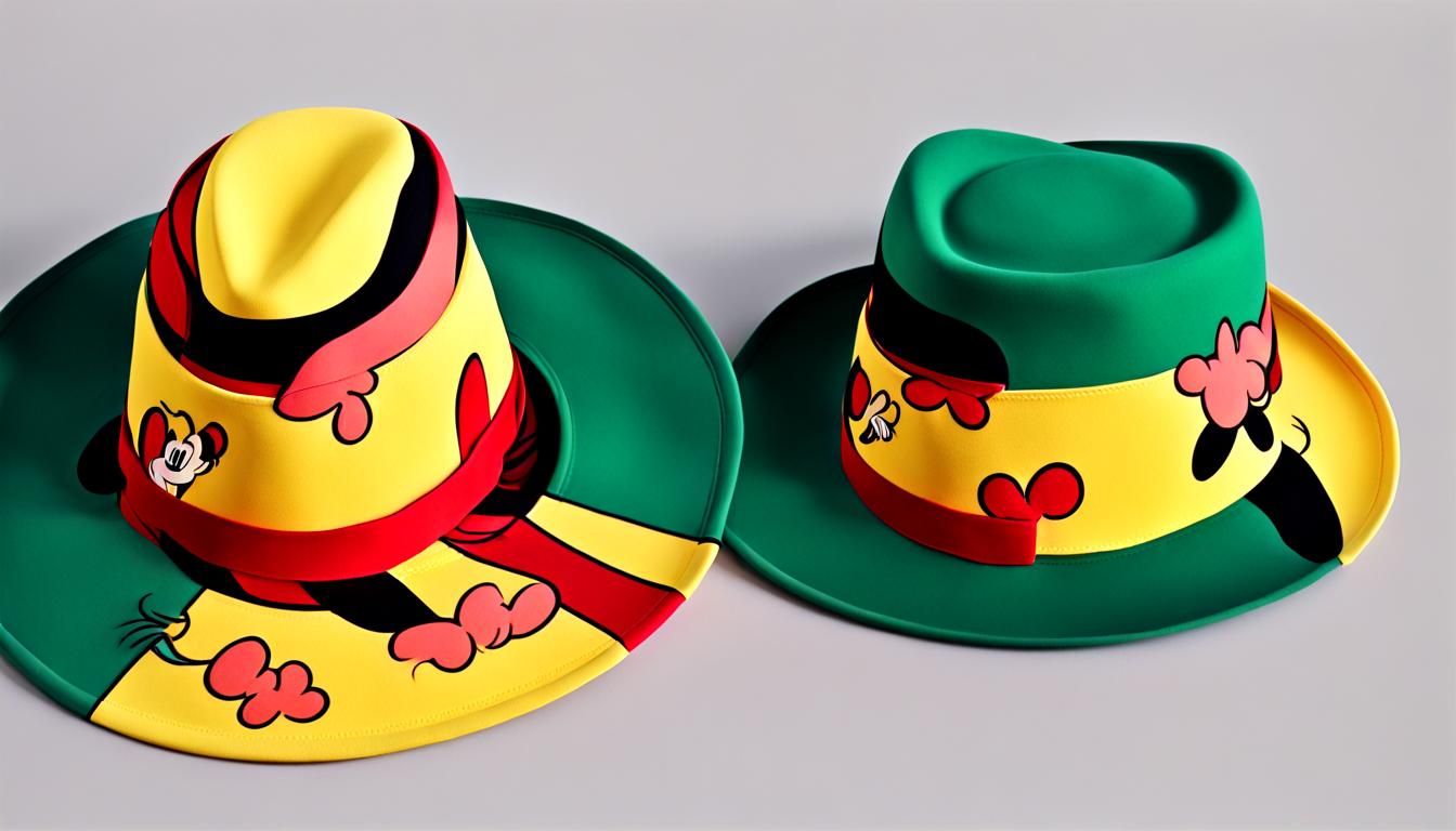 Summer Hat in Disney Cartoon Style