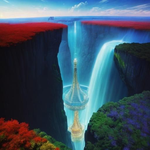 Psychedelic Surrealism in 3D: Vibrant and Photorealistic