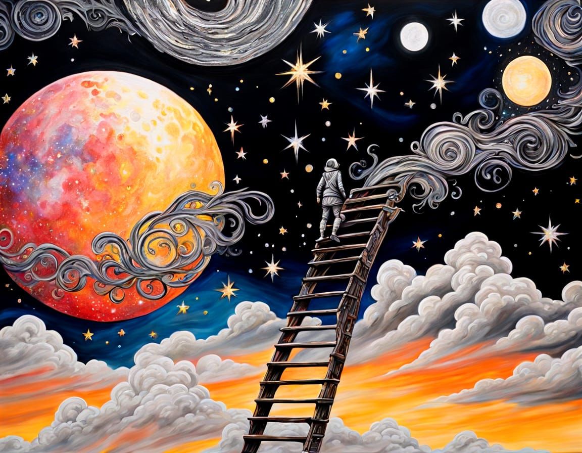 Metaphysical Ladder to the Stars: Titian Style