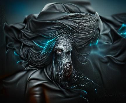 Creepy Wraith Digital Illustration in 8K Resolution