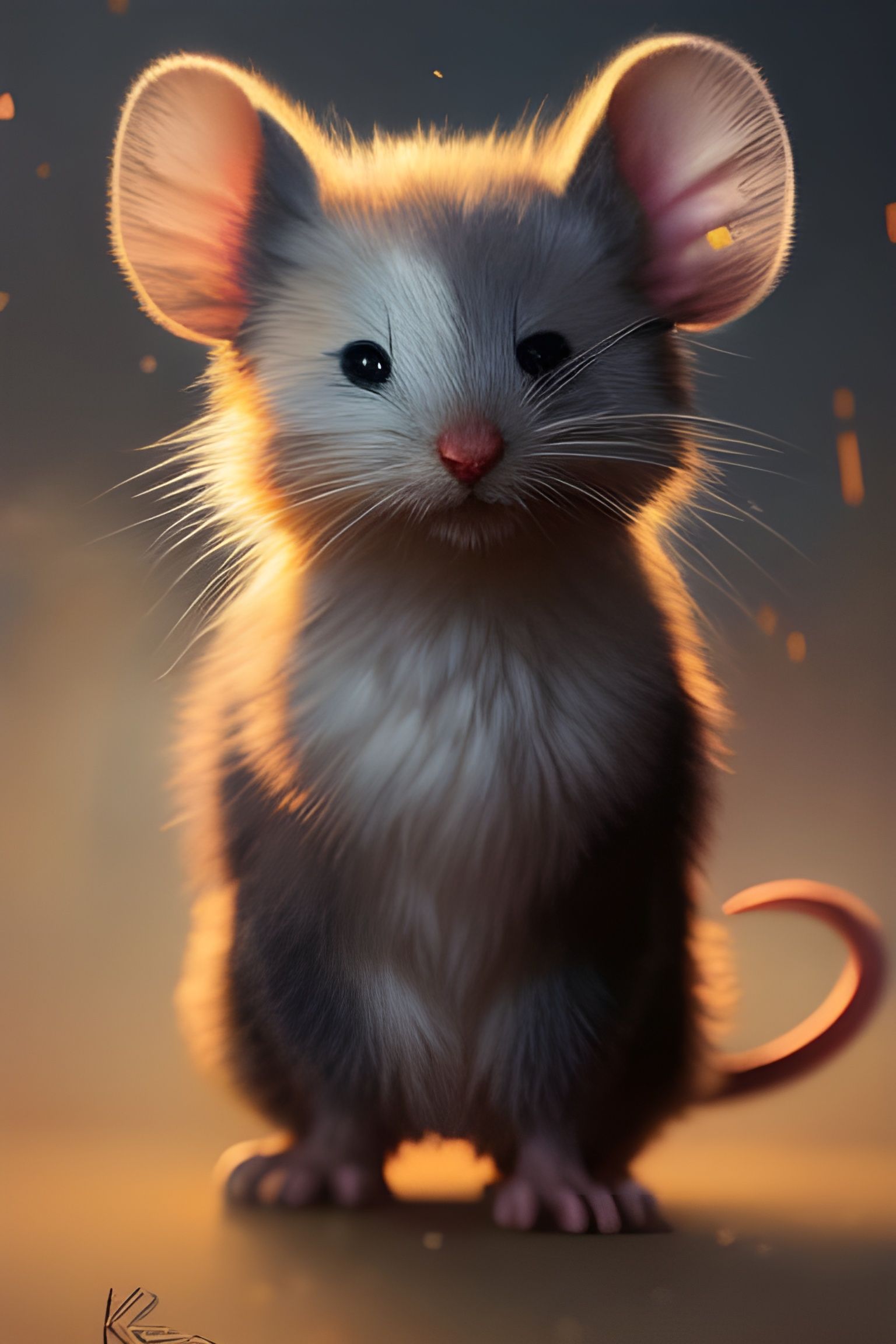 cute fluffy mouse