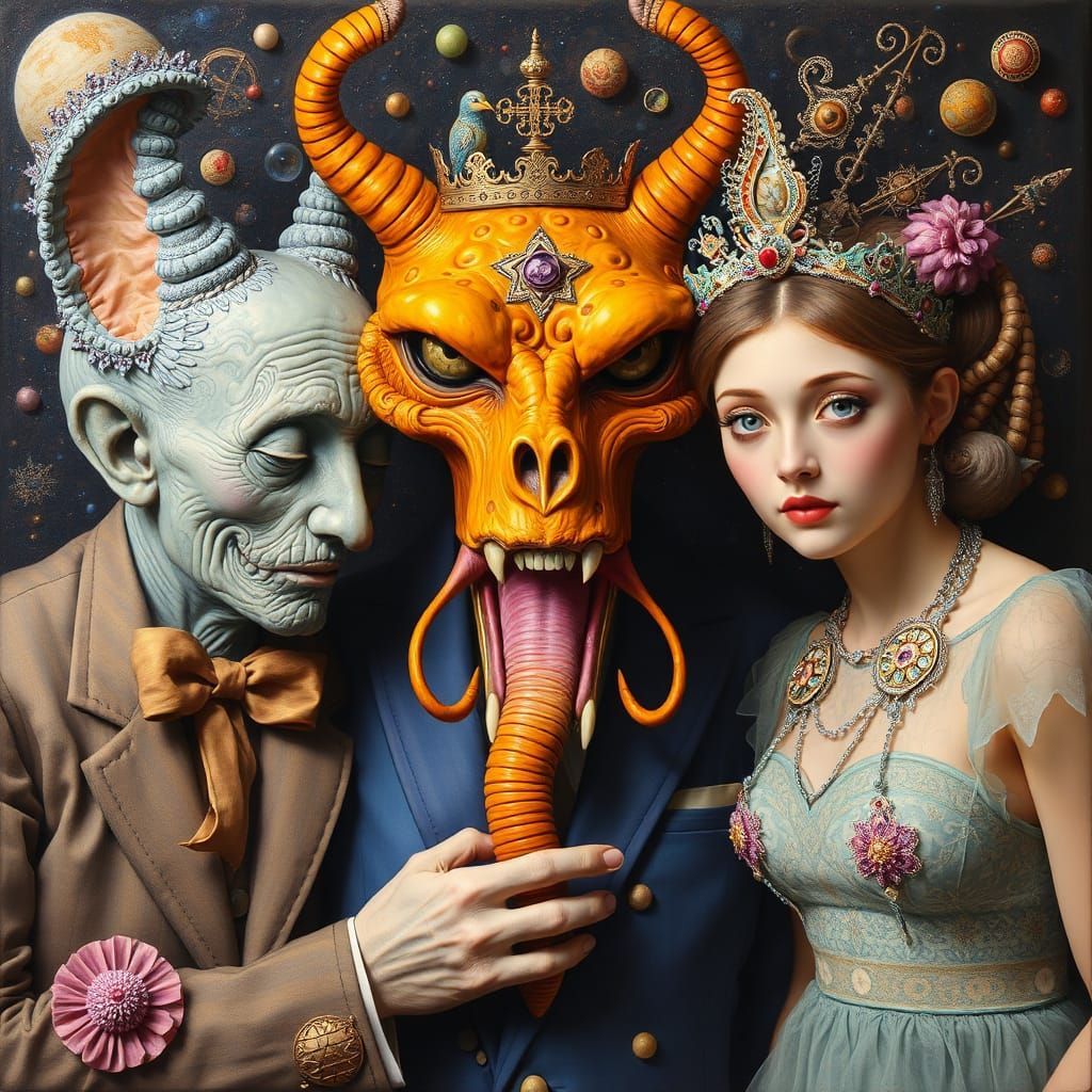 Abstract Expressionist Composition