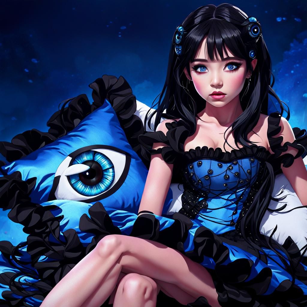 Little Girl In Her Night gown