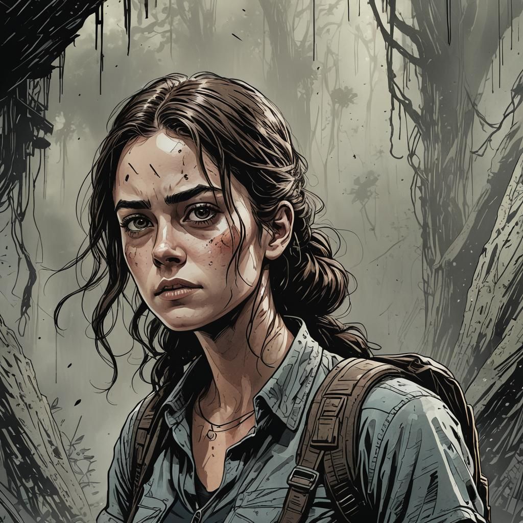 Kaya Scodelario as Theresa in Comic Book Art