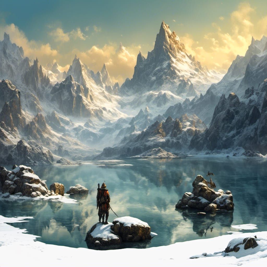 Snow-Capped Mountain Reflected in Water