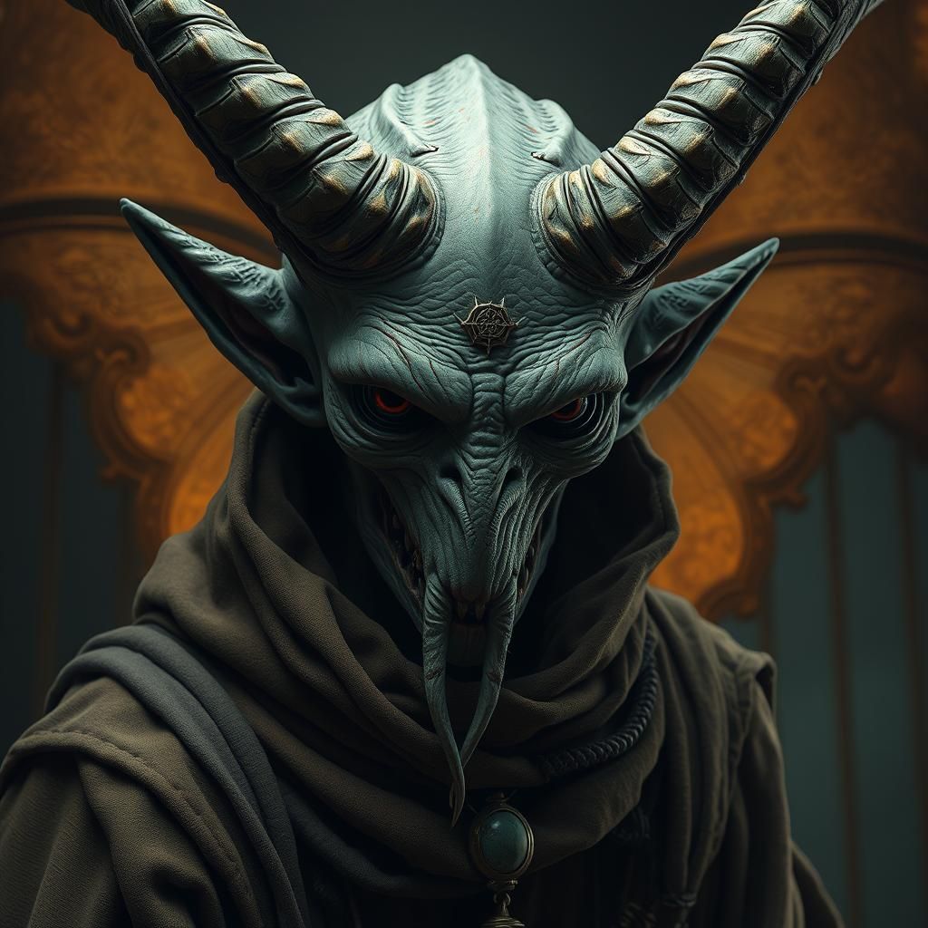 Otherworldly Jinn Manifestation in Dark Surrealism