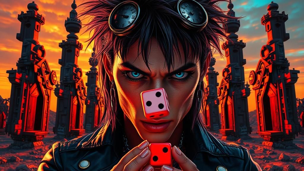 Punk Rocker's Fate: Post-Apocalyptic Gothic Art