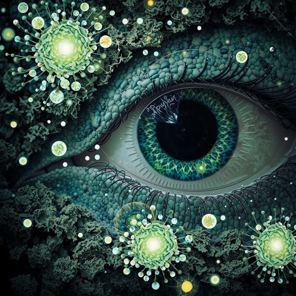 Ethereal Realms in Nihiluxe Style with Retrochromatic Tones