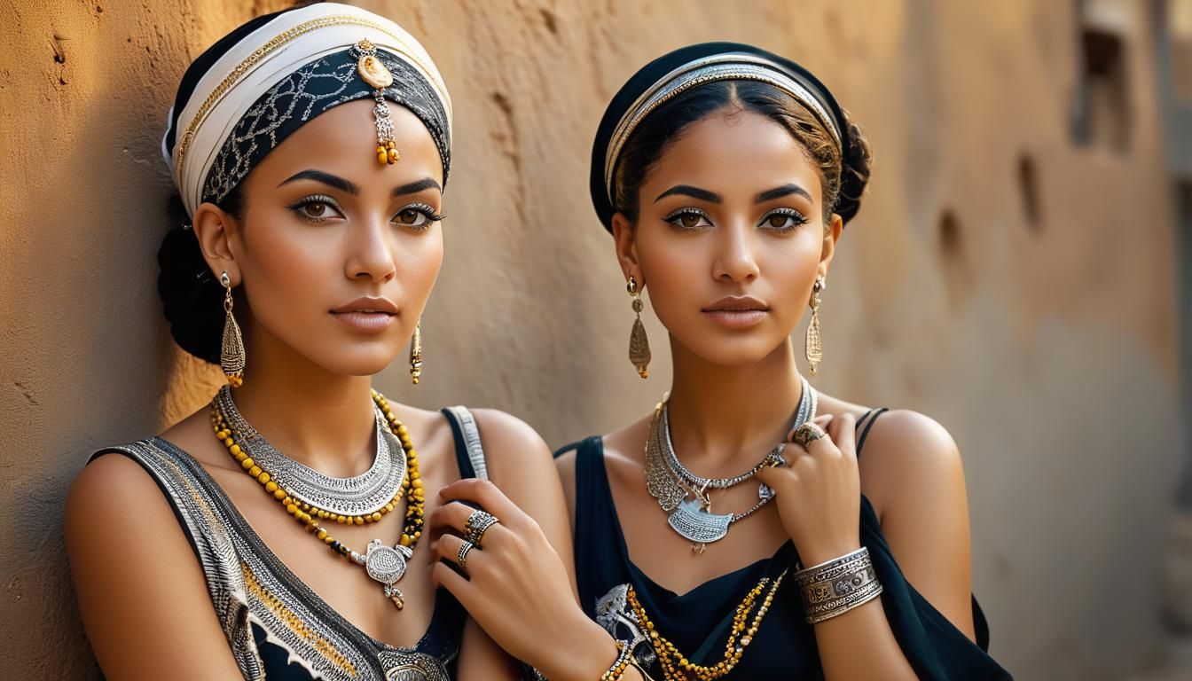 Stunning Portrait of Chaoui Woman in Traditional Dress