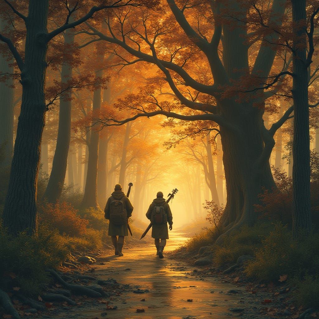 Druidic Bard Witnesses Forest Destruction