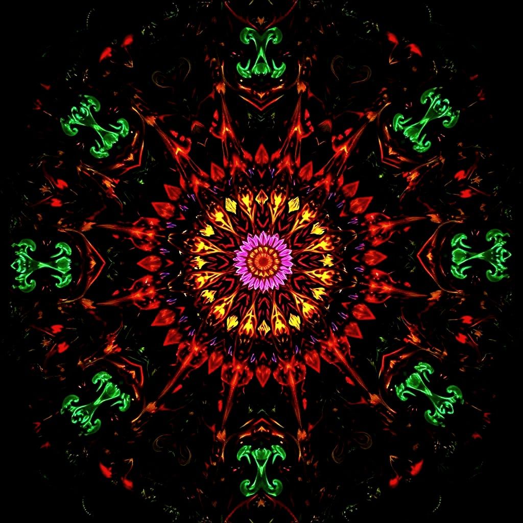 Victorian Kaleidoscope in Dark Fantasy Style