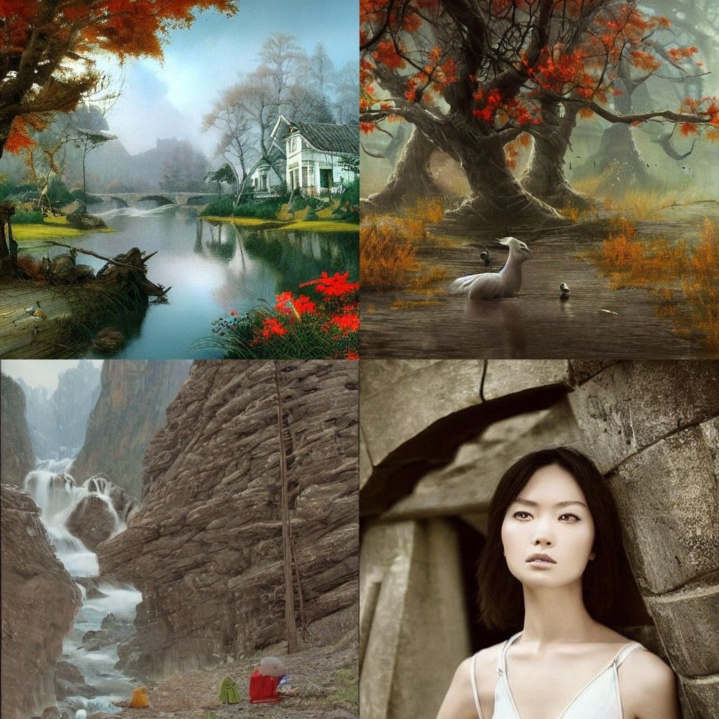 Surreal Landscape in Dreamlike Realism Style