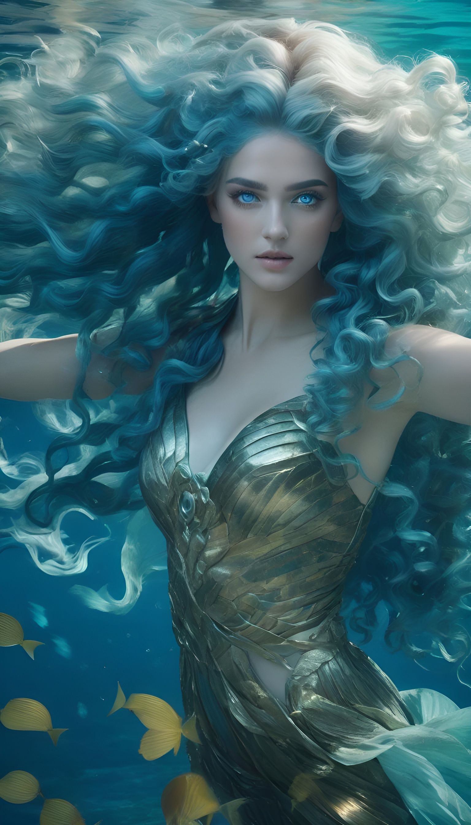 Ancient Greece Style Water Nymph in 8k