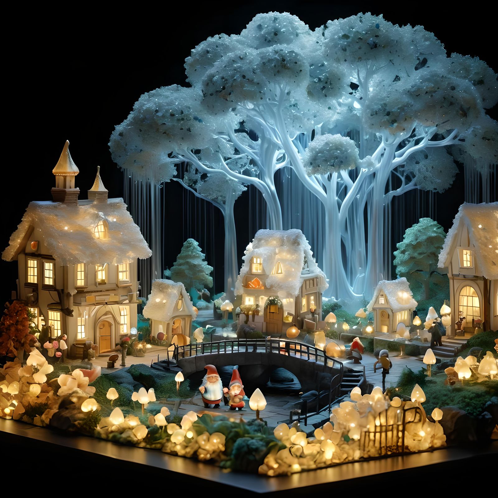 Gnomes in a tiny gnome village