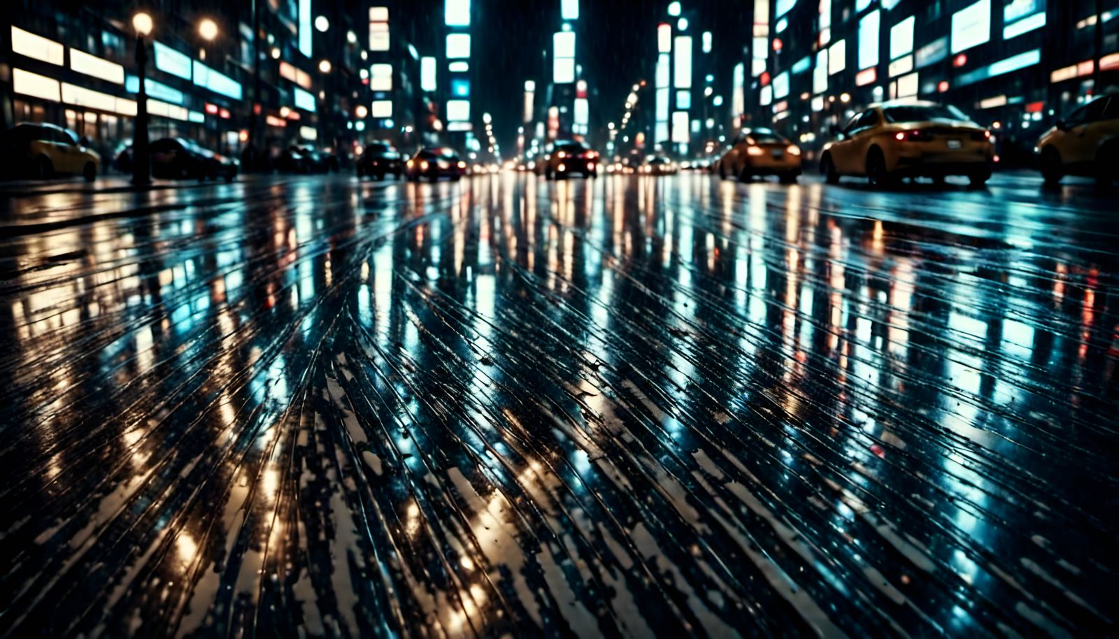 rain at night
