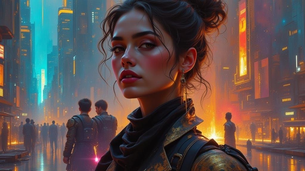 Metropolis Portrait: Golden Hour Concept Art