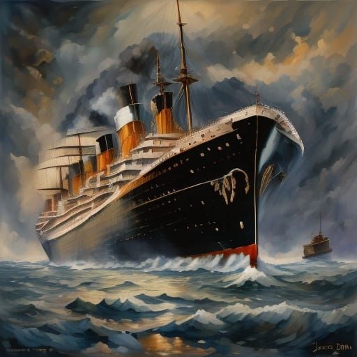 Fishing Trawler in Action on a Vibrant Open Sea