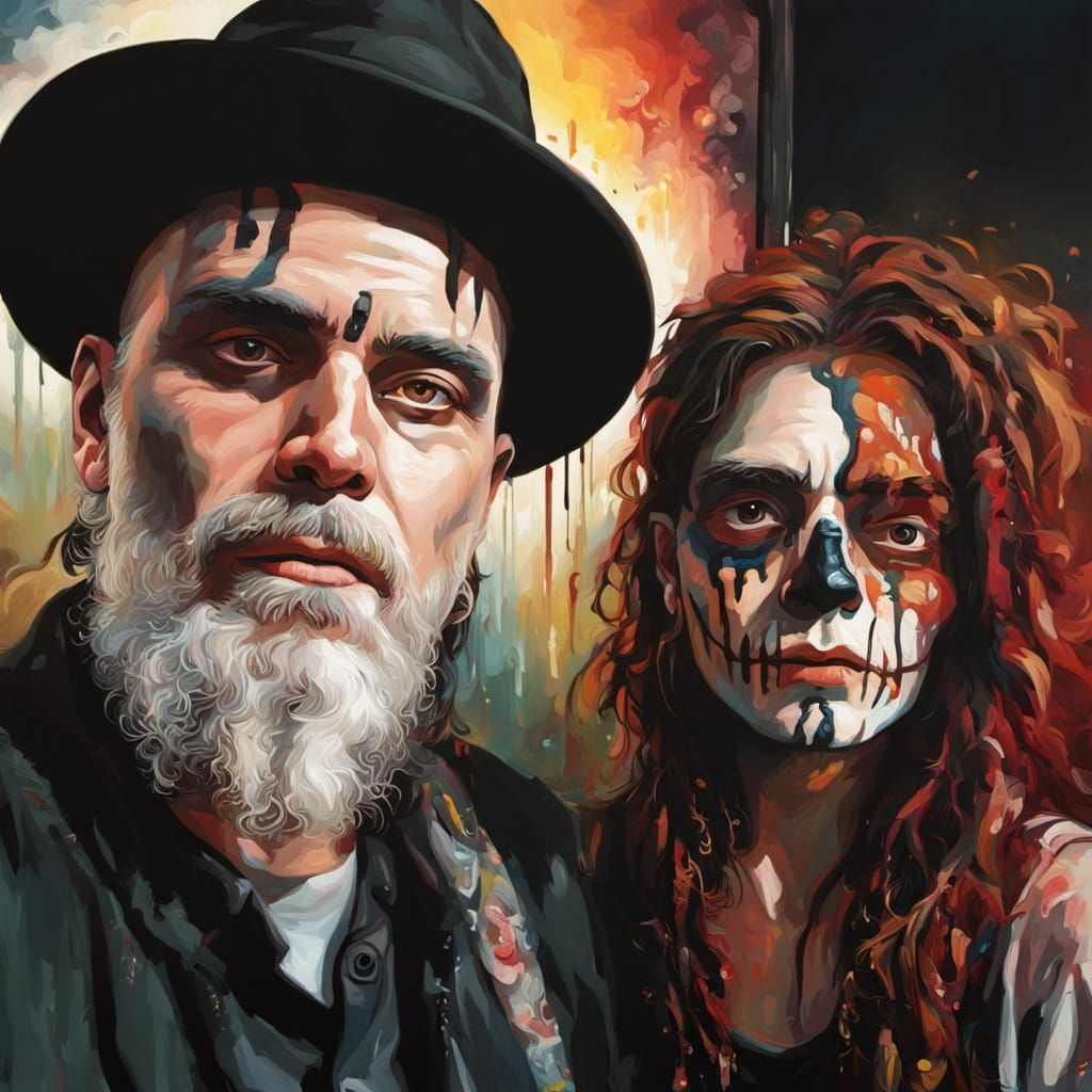 Hyperrealistic Oil Painting of Person in Vibrant Colors