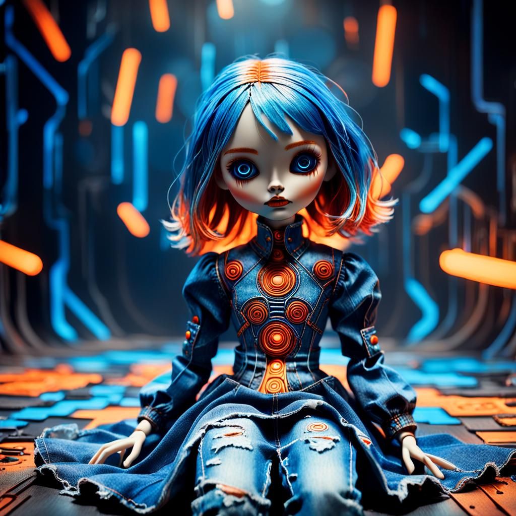 Futuristic Surreal Doll Concept Art