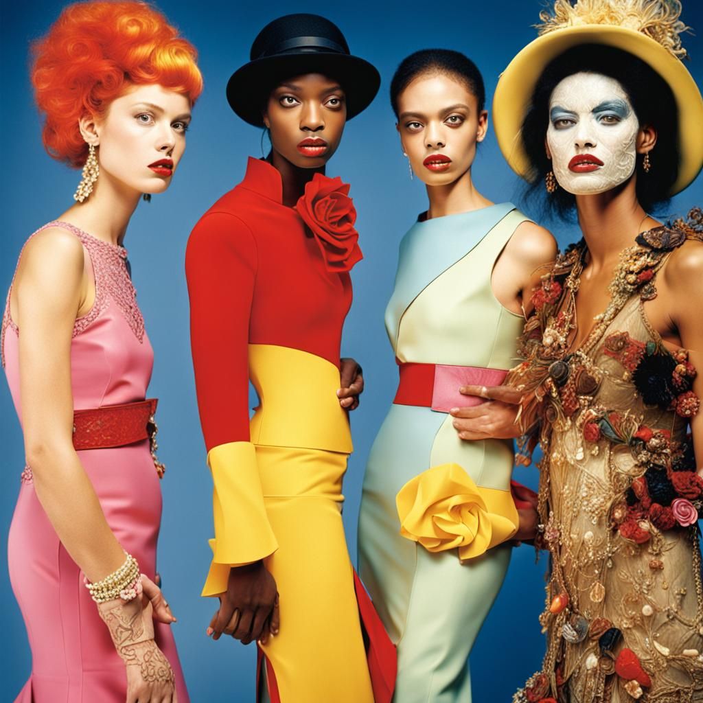 Simultaneous Dresses in LaChapelle Style