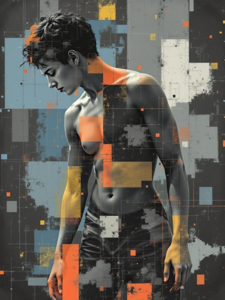 Abstract Fresco of Urban Memory and Comics