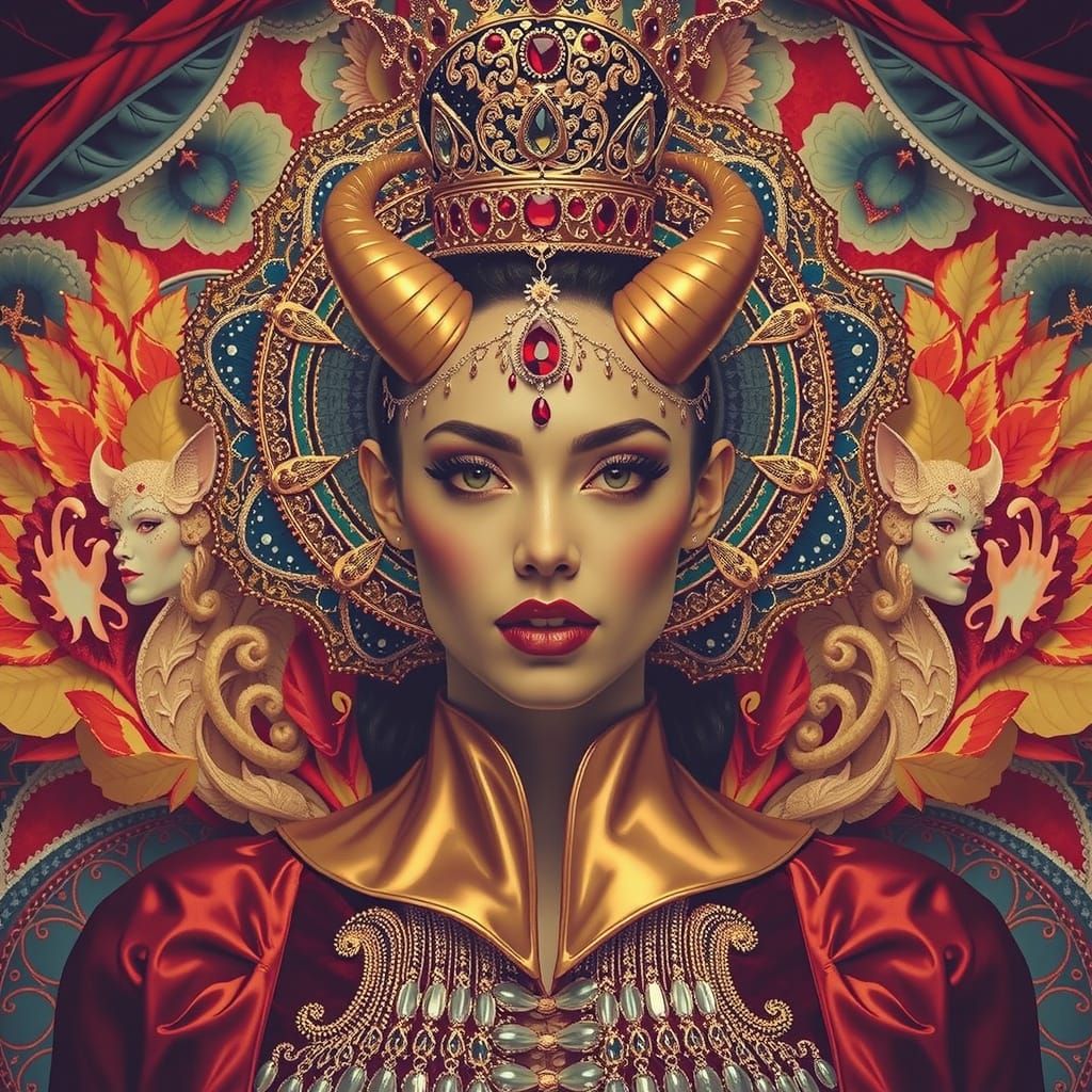 Mesmerizing Hyperrealistic Scene with Psychedelic Elements