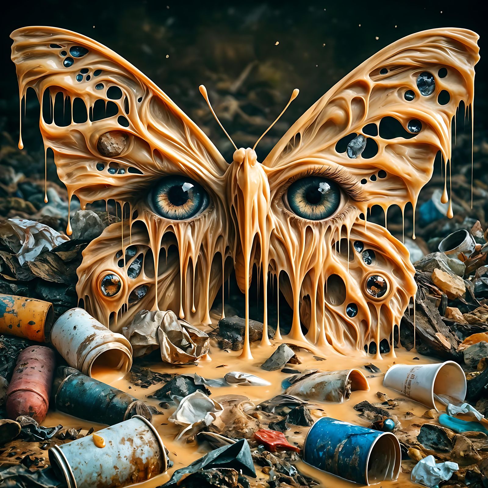 Melting Butterfly: A Surreal Environmental Cry