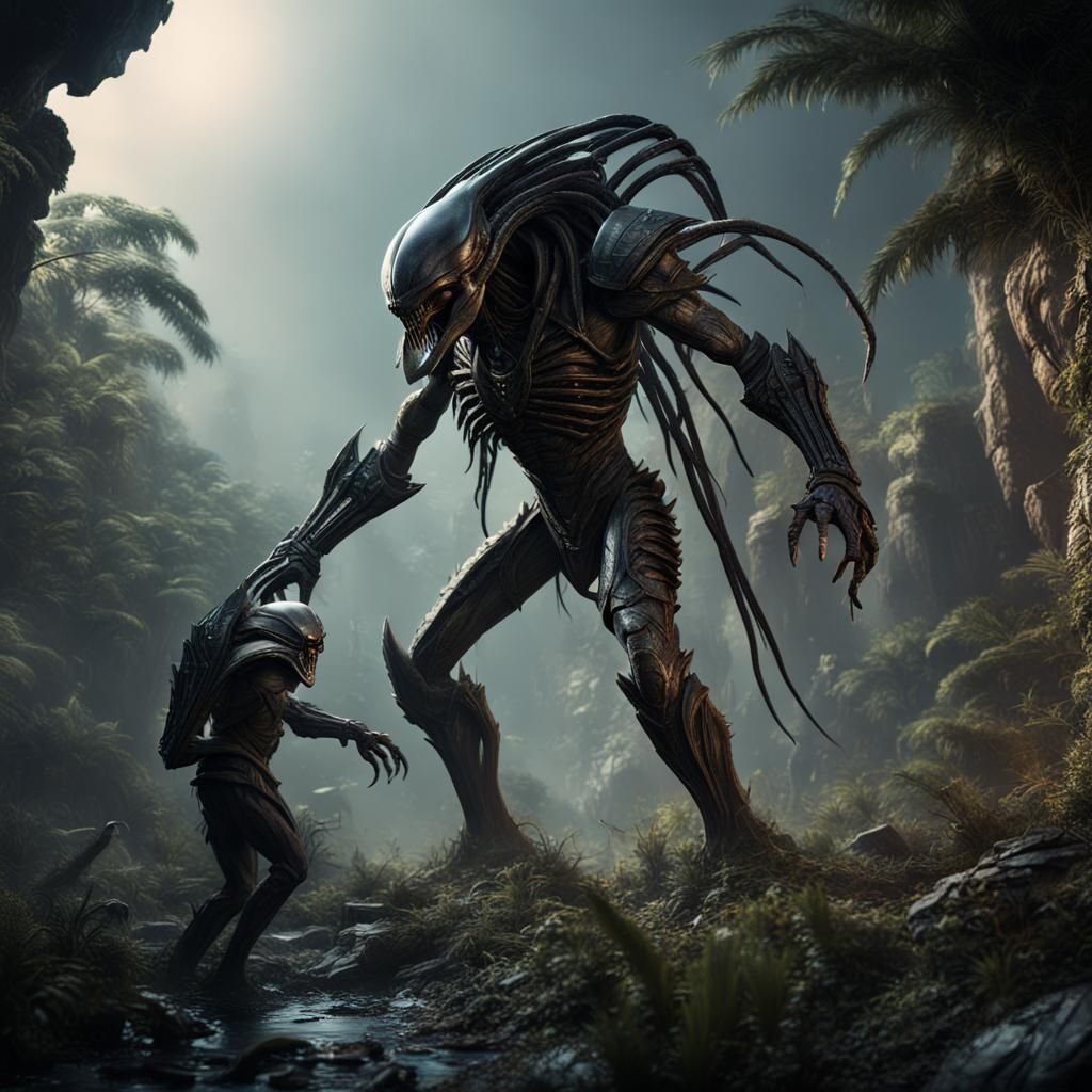 Alien vs Predator: Detailed Matte Painting