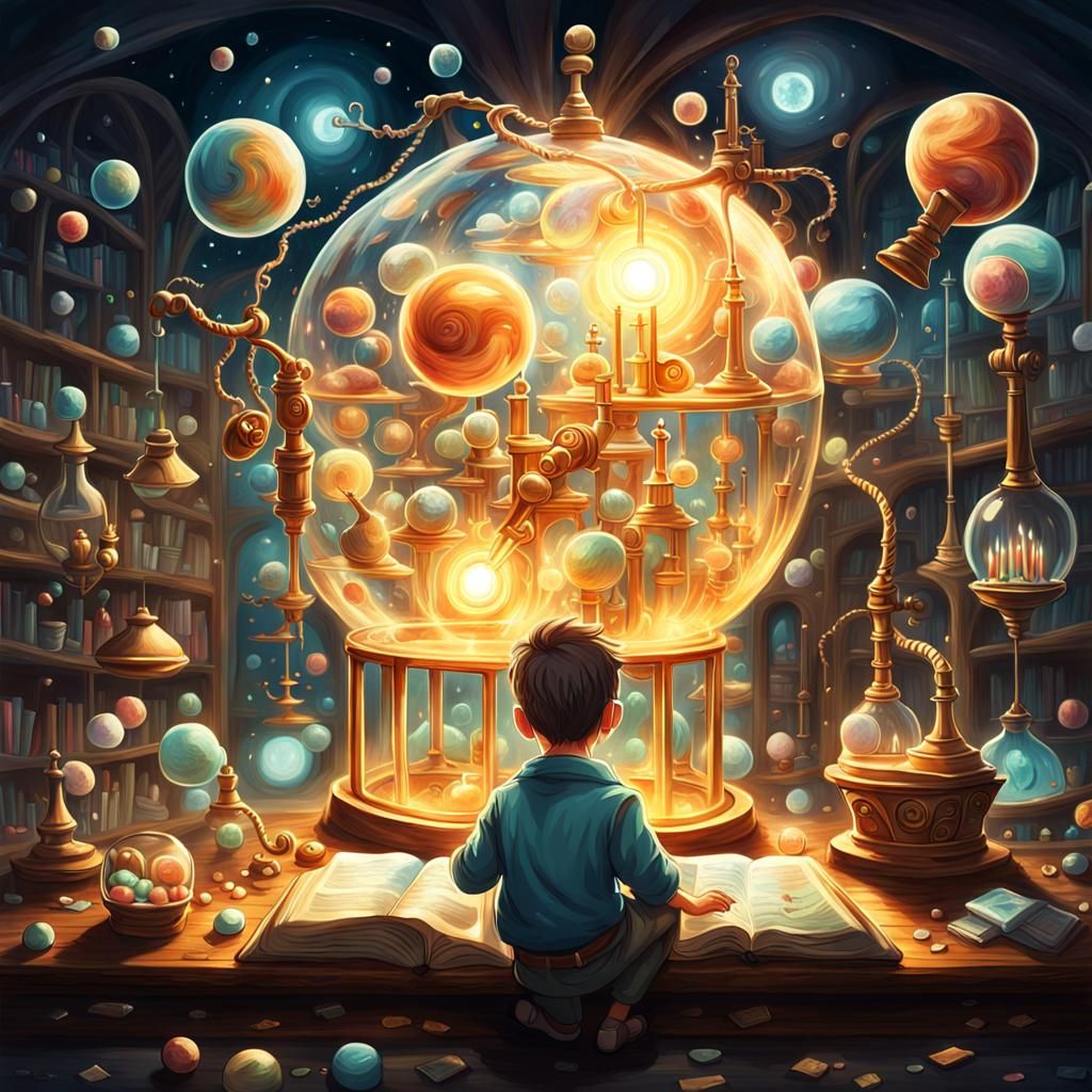 Whimsical Scientist's Dream: Alluring and Intricate