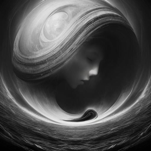 Abstract Yin-Yang: Digital Art Inspired by Masters