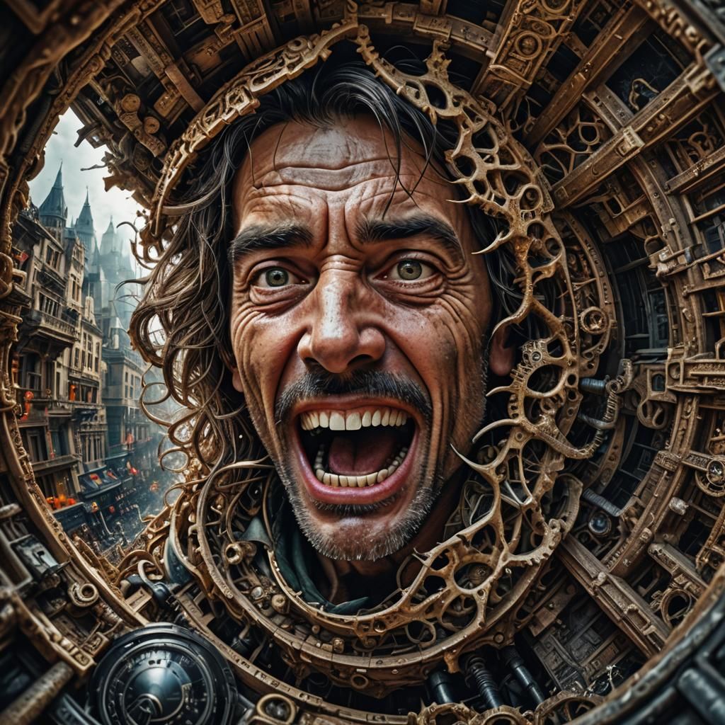 Surreal World Seen From Inside a Mouth