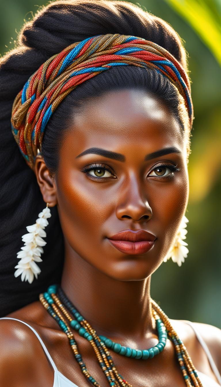 Photo-Realistic Portrait of a Belizean Woman