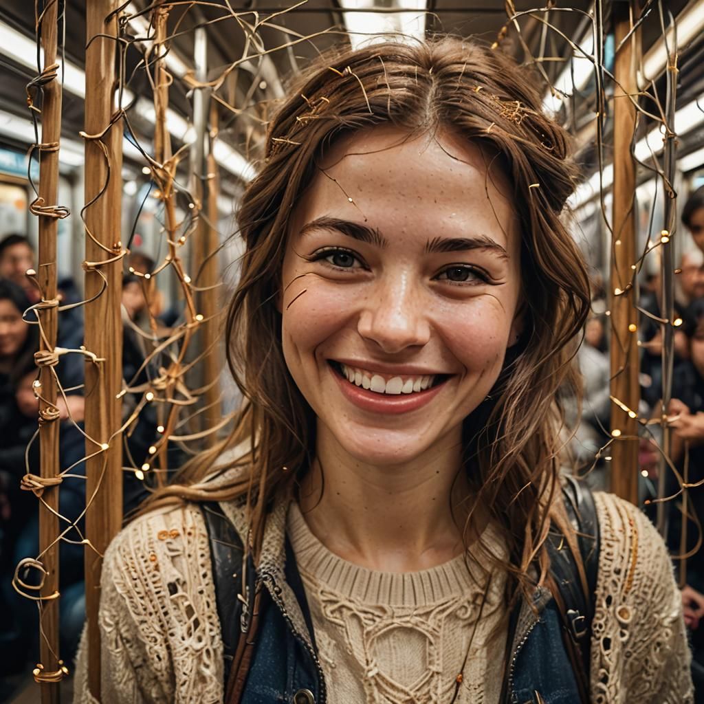 Subway Portrait in Natural Light, Professional Photography