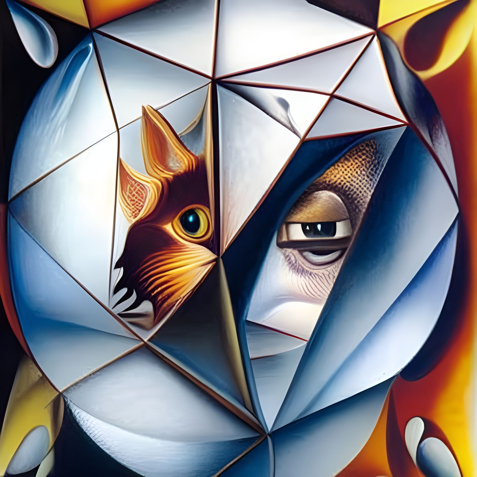 Reflective Spheres and Fractal Forms in 3D Shading