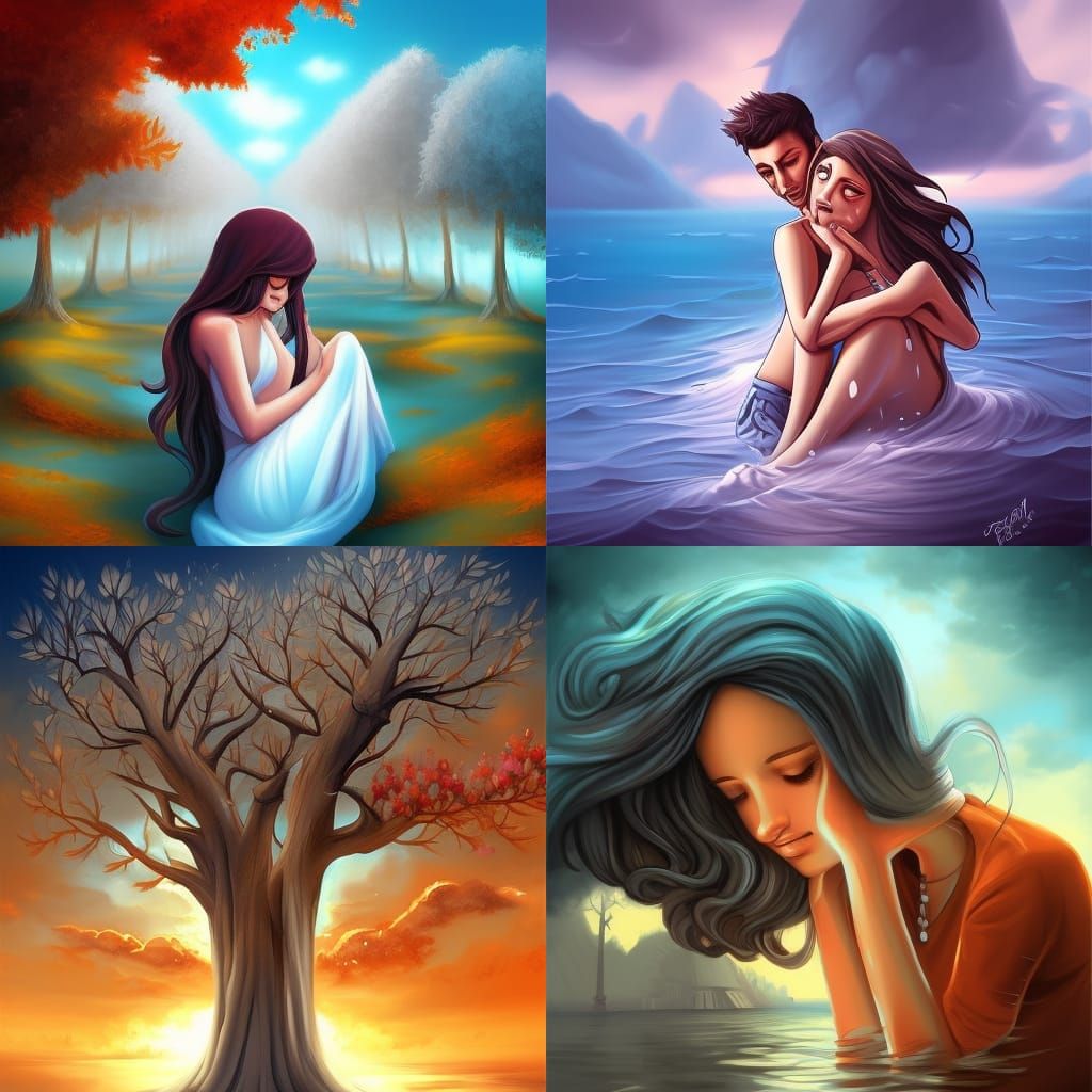 Surreal Portrait in Rolando Style