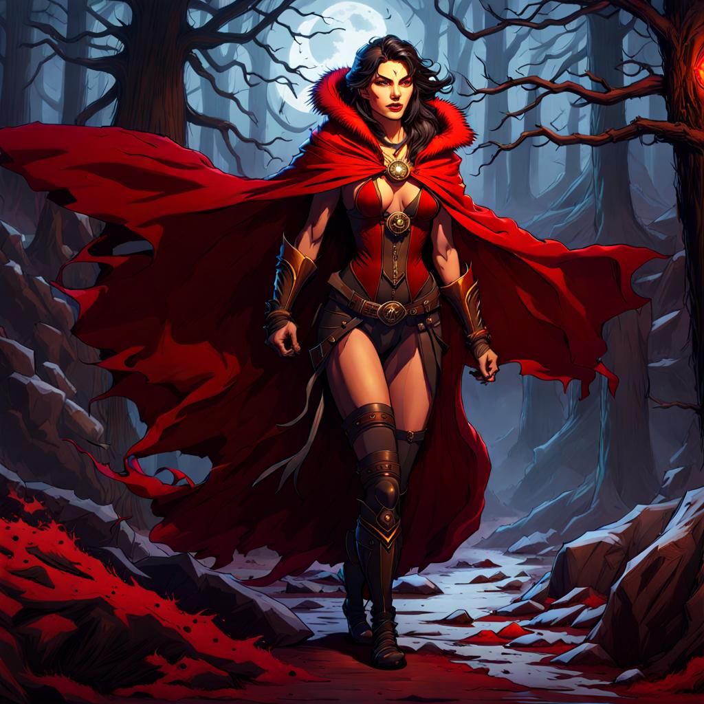 Werewolf in Red Cloak: Dark Fantasy Masterpiece