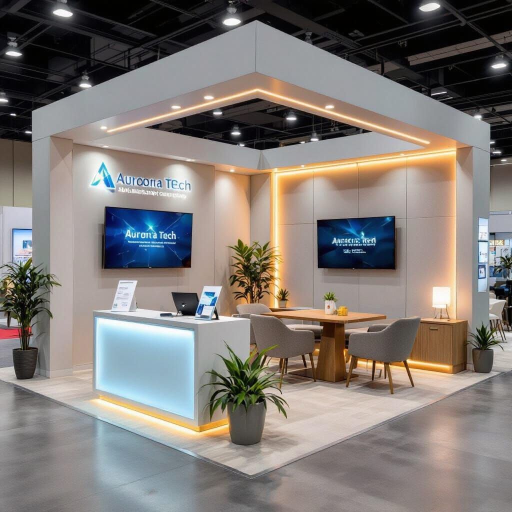 Modern Exhibition Booth for Smart Automation Company