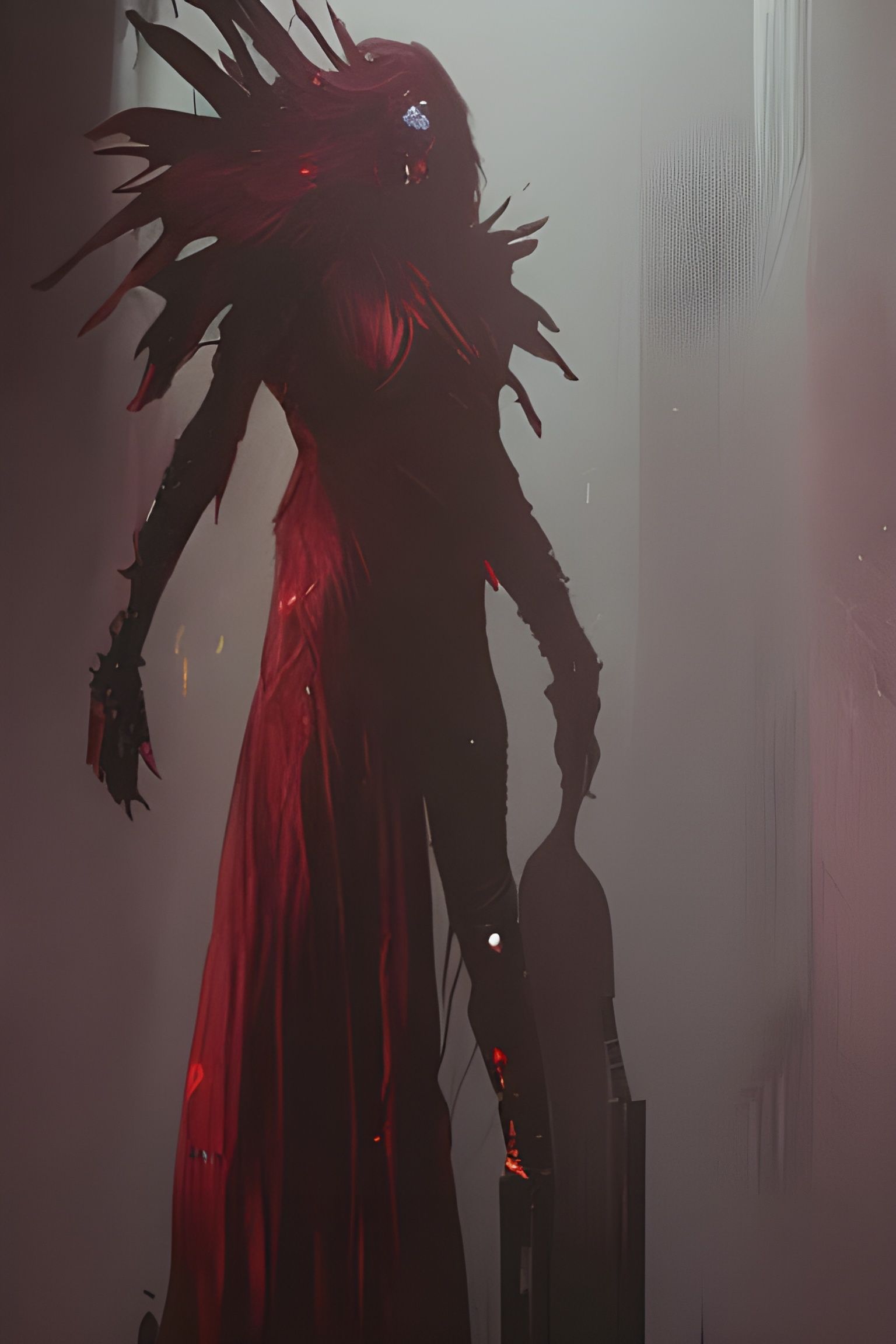 Sinister Death Clock in Dark Fantasy Style