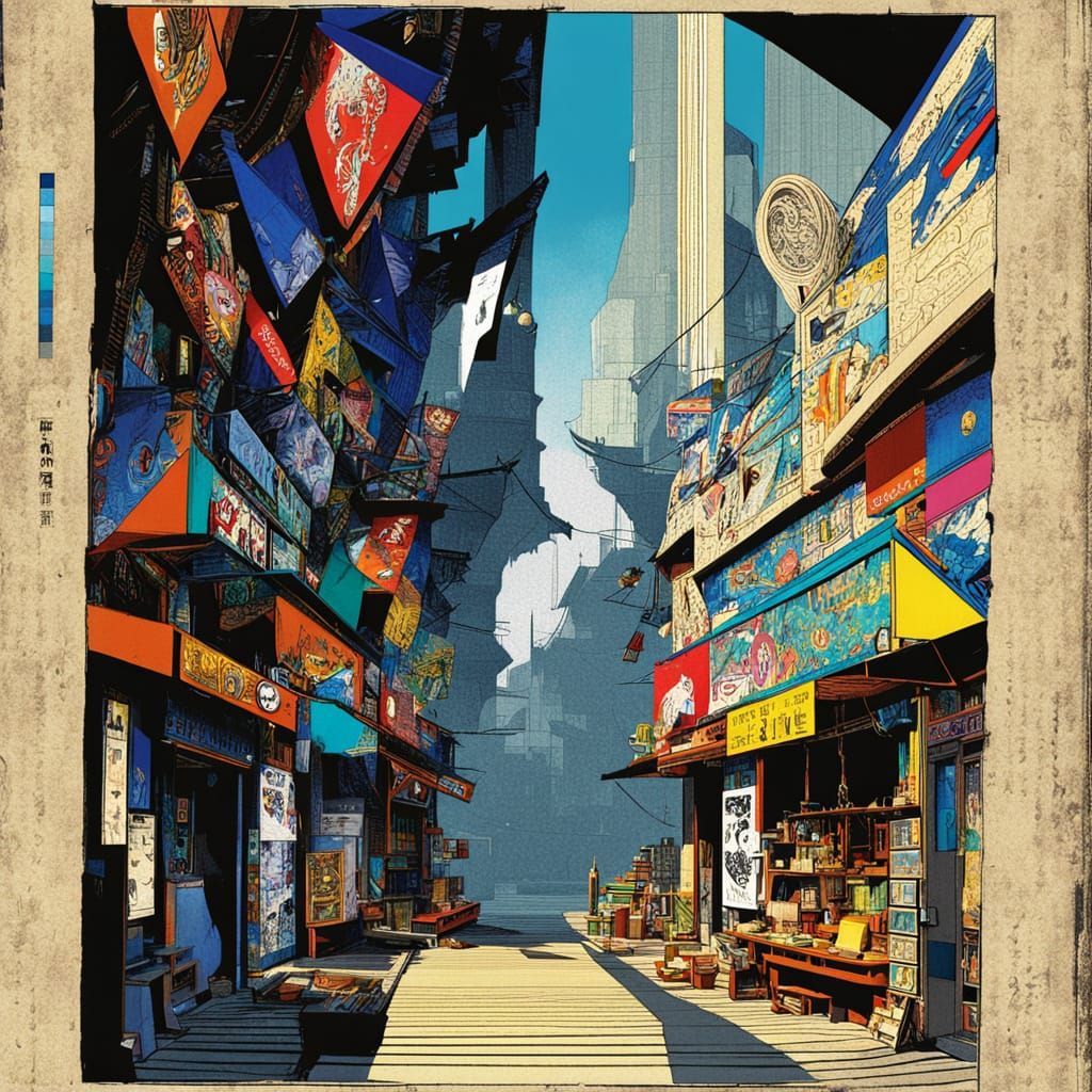 Glowing Youth in Anime Style