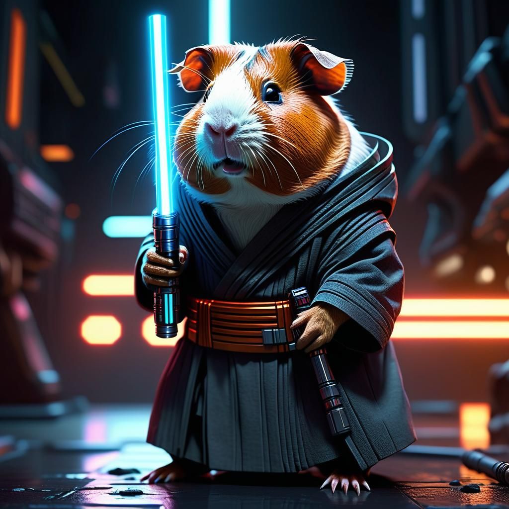 Cyberpunk Jedi Guinea Pig Concept Art
