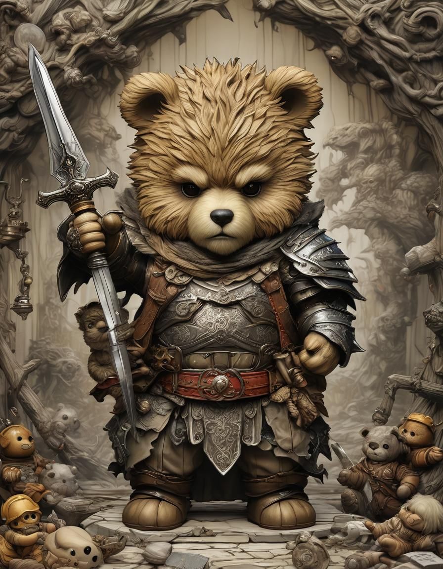 Chibi Teddy, Childhood Champion Against Monster