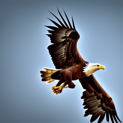 Hyperrealistic Eagles in Perfect Composition