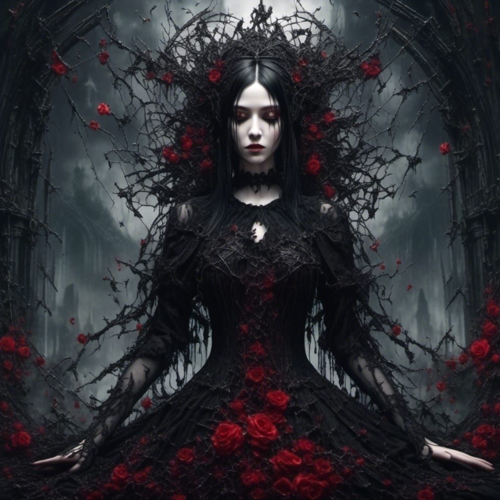 Surreal Mirror Scene: Love and Reflection