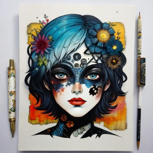 Eerie Abstract Comics Workshop in Mixed Media