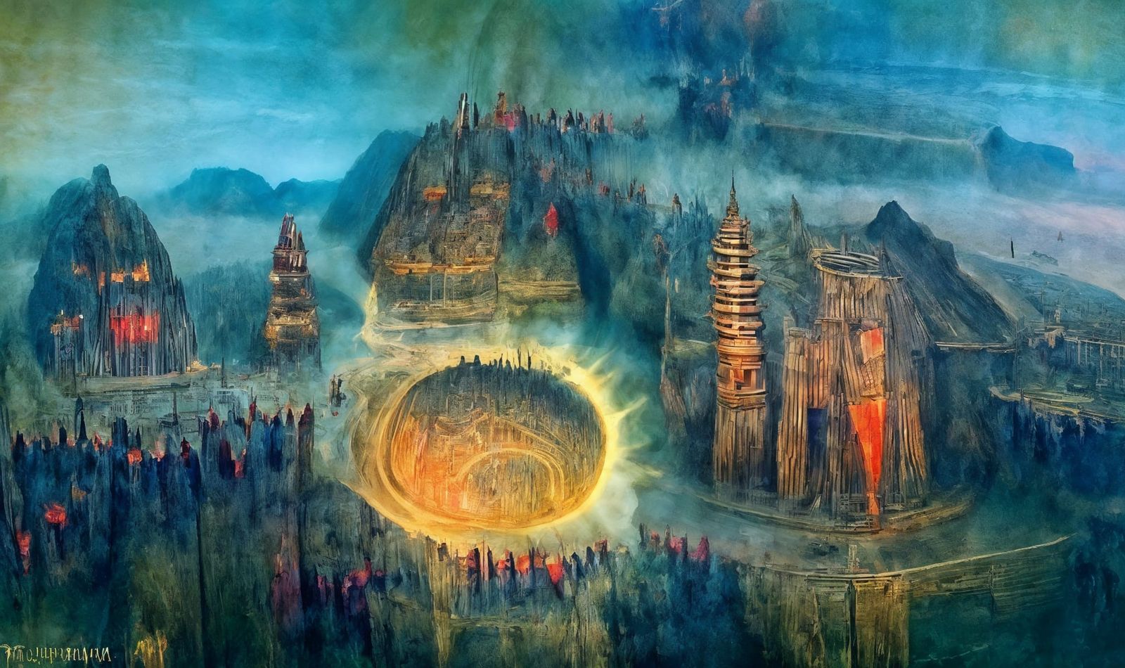 Shambhala: Aerial View of Ancient Kingdom