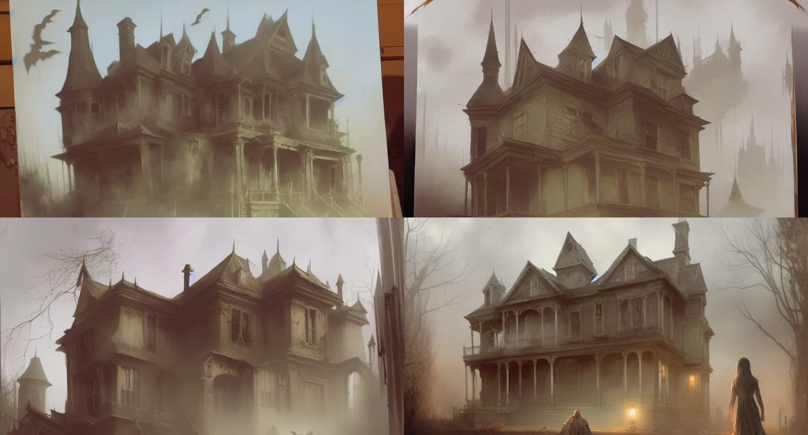 Sinister Haunted House by Greg Rutkowski