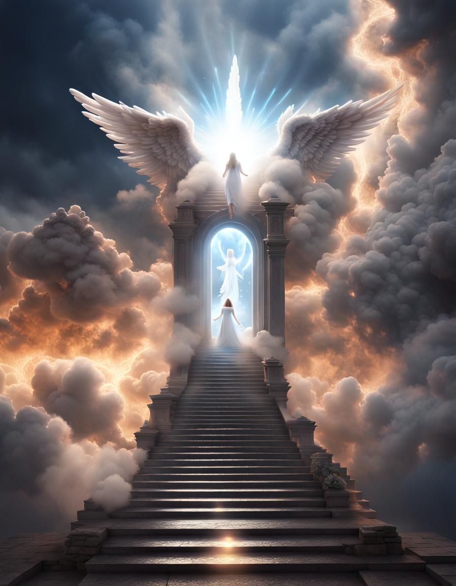 Angel Ascending Stairway to Heaven Portal