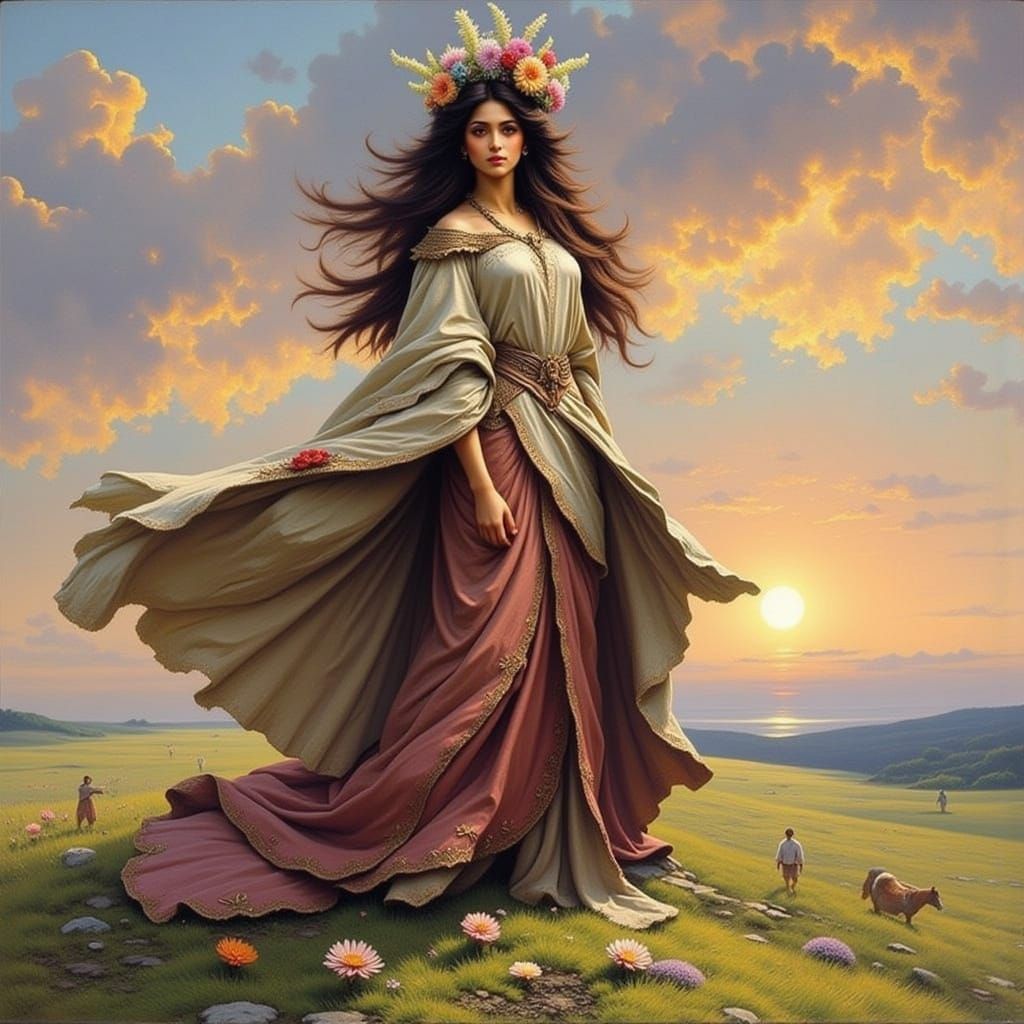 Colorful Abstract Design in Turquoise